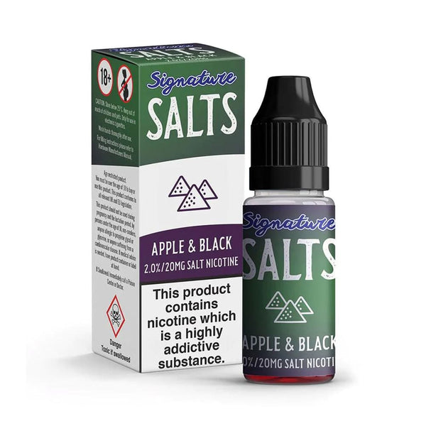 Apple & Blackcurrant 10ml Nicotine Salt E-Liquid by Signature Salts Carry Vape ®️