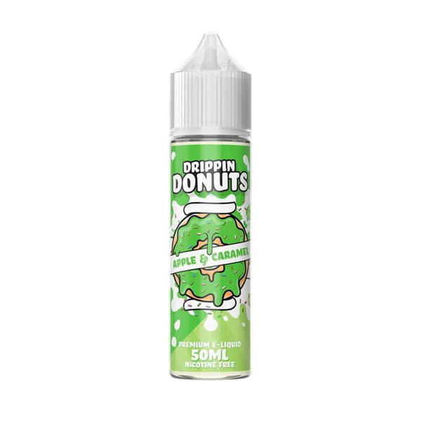 Apple & Caramel 50ml Shortfil E Liquid By Drippin Donuts Carry Vape ®️