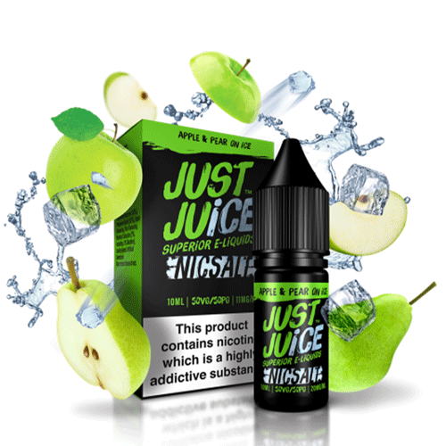 Apple & Pear On Ice 10ml 20mg Nicotine Salt E-Liquid by Just Juice Carry Vape ®️