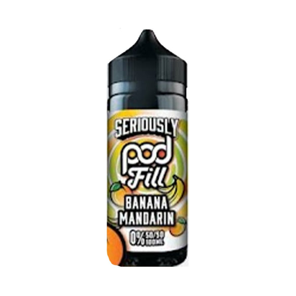 Banana Mandarin 100ml Seriously Pod Fill 50/50 Shortfill Carry Vape ®️