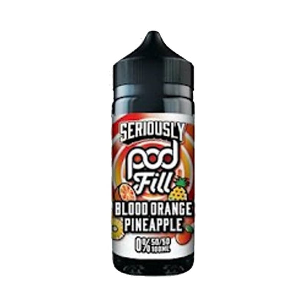 Blood Orange Pineapple 100ml Seriously Pod Fill 50/50 Shortfill Carry Vape ®️