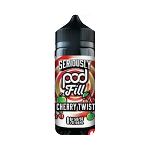 Cherry Twist 100ml Seriously Pod Fill 50/50 Shortfill Carry Vape ®️