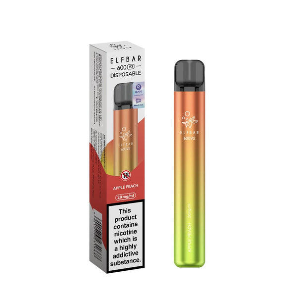 Elf Bar 600 V2 Apple Peach Disposable Vape Carry Vape ®️