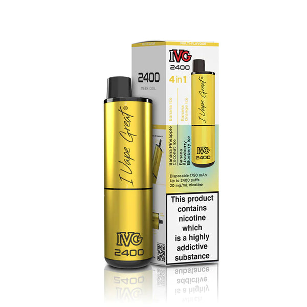 4in1 Banana Edition IVG 2400 Disposable Vape