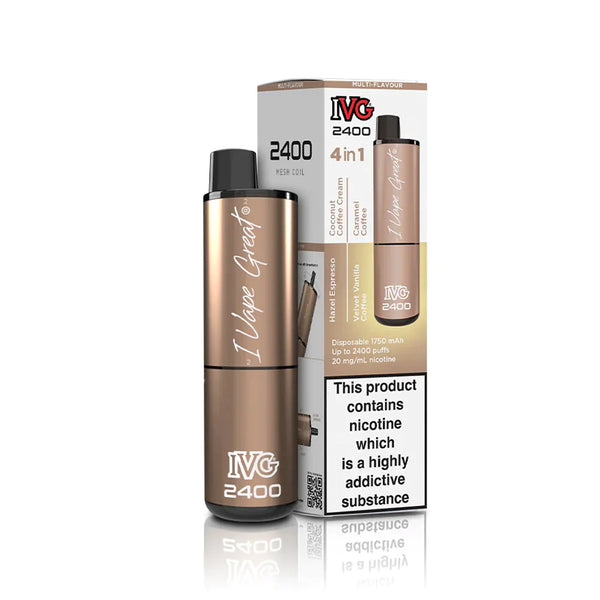 4in1 Coffee Edition IVG 2400 Disposable Vape