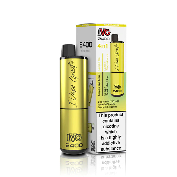 4in1 Lemon Edition IVG 2400 Disposable Vape