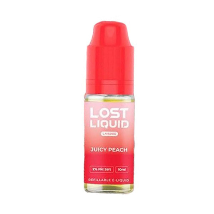 Juicy Peach Lost Liquid LM600 10ml Nicsalt Eliquid Carry Vape ®️