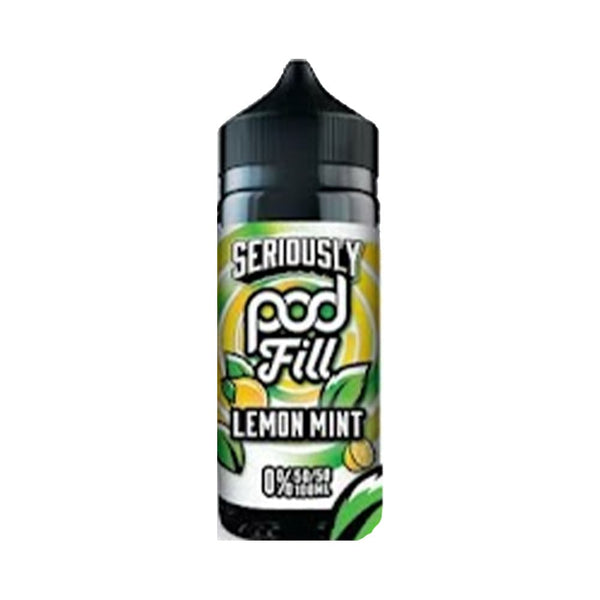 Lemon Mint 100ml Seriously Pod Fill 50/50 Shortfill Carry Vape ®️