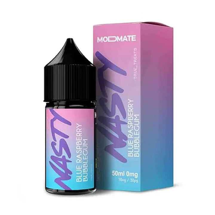 Nasty Juice Mod Mate Blue Raspberry Bubblegum 50ml Shortfill E Liquid Carry Vape ®️