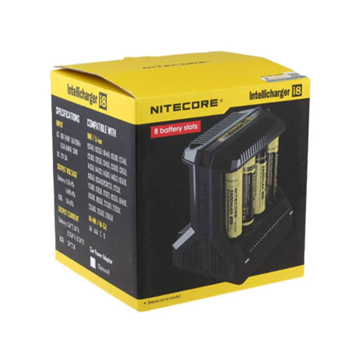 Nitecore Intelligent Charger I8 (Intelligent Battery Charger 8 Slot) Carry Vape ®️