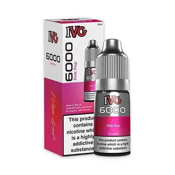 Pink Pop ivg 6000 10ml Nic salt Carry Vape ®️