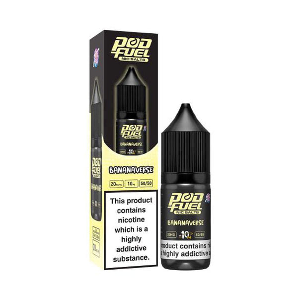 Pod Fuel Banana Verse 10ml Nic Salt E Liquid Carry Vape ®️