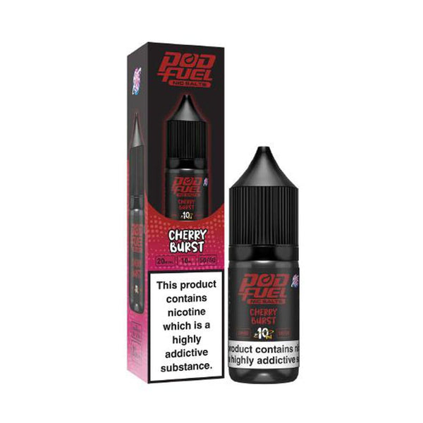 Pod Fuel Cherry Burst 10ml Nic Salt E Liquid Carry Vape ®️