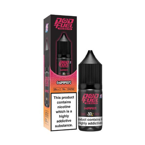 Pod Fuel Gummies 10ml Nic Salt E Liquid Carry Vape ®️