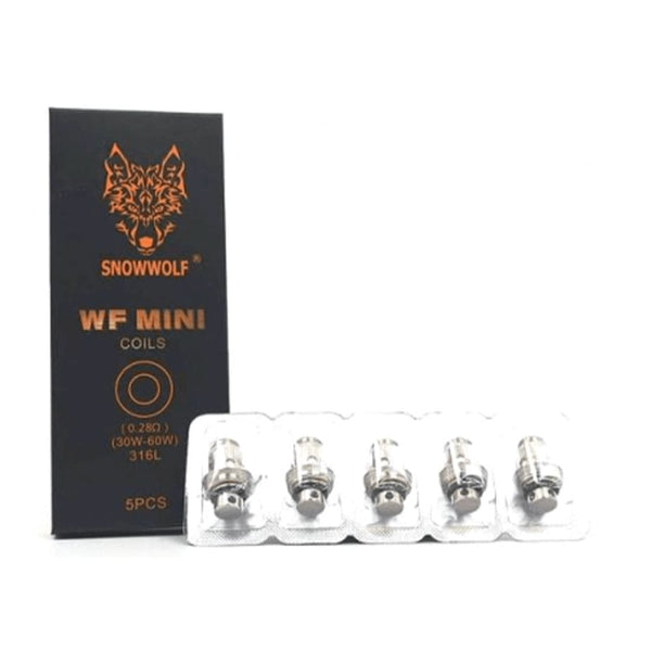 SNOWWOLF WF MINI REPLACEMENT COIL - 5 PACK - 0.28 OHM Carry Vape ®️