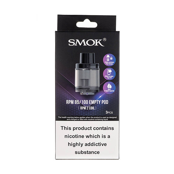 Smok RPM 85 / RPM 100 Replacement Pods (Pack Of 3) Carry Vape ®️