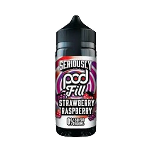 Strawberry Raspberry 100ml Seriously Pod Fill 50/50 Shortfill Carry Vape ®️