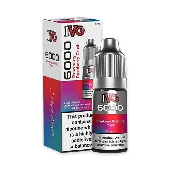 Strawberry Raspberry Crush ivg 6000 10ml Nic salt Carry Vape ®️